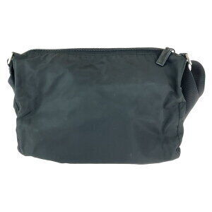 Prada Black Logo Tessuto Bag Nylon Plate Shoulder Triangle